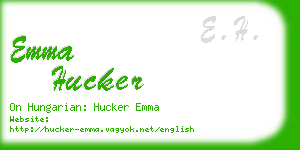 emma hucker business card